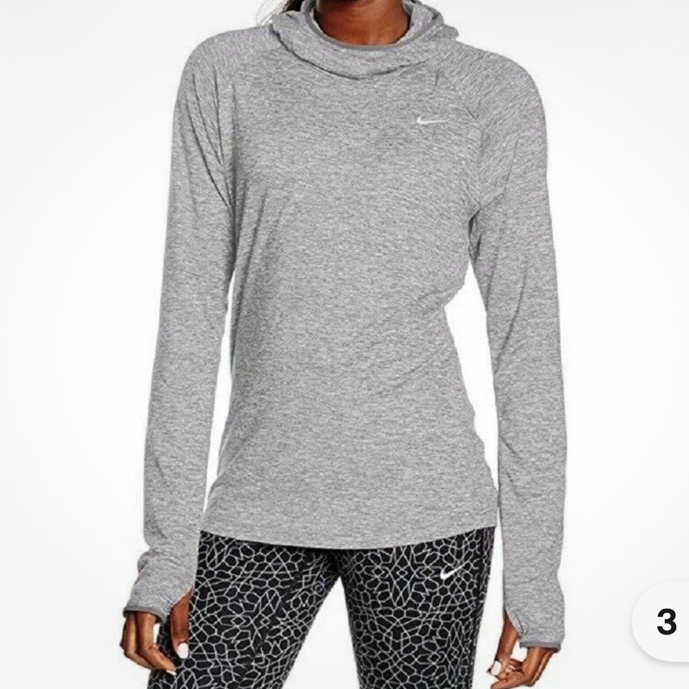 Nike Dri-FIT Heathered Gray Top